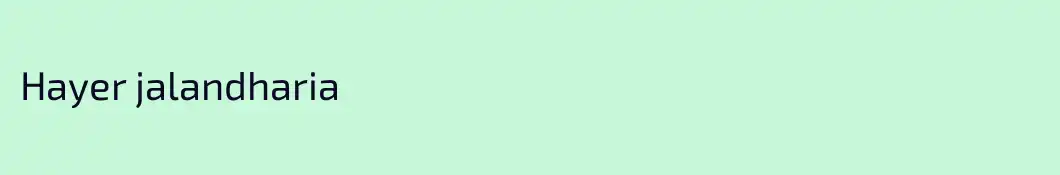 Hayer jalandharia